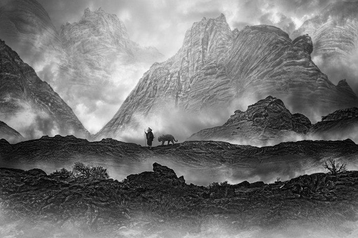 чёрно-белая фотография